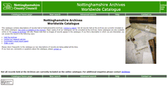 Desktop Screenshot of nawcat.nottinghamshire.gov.uk